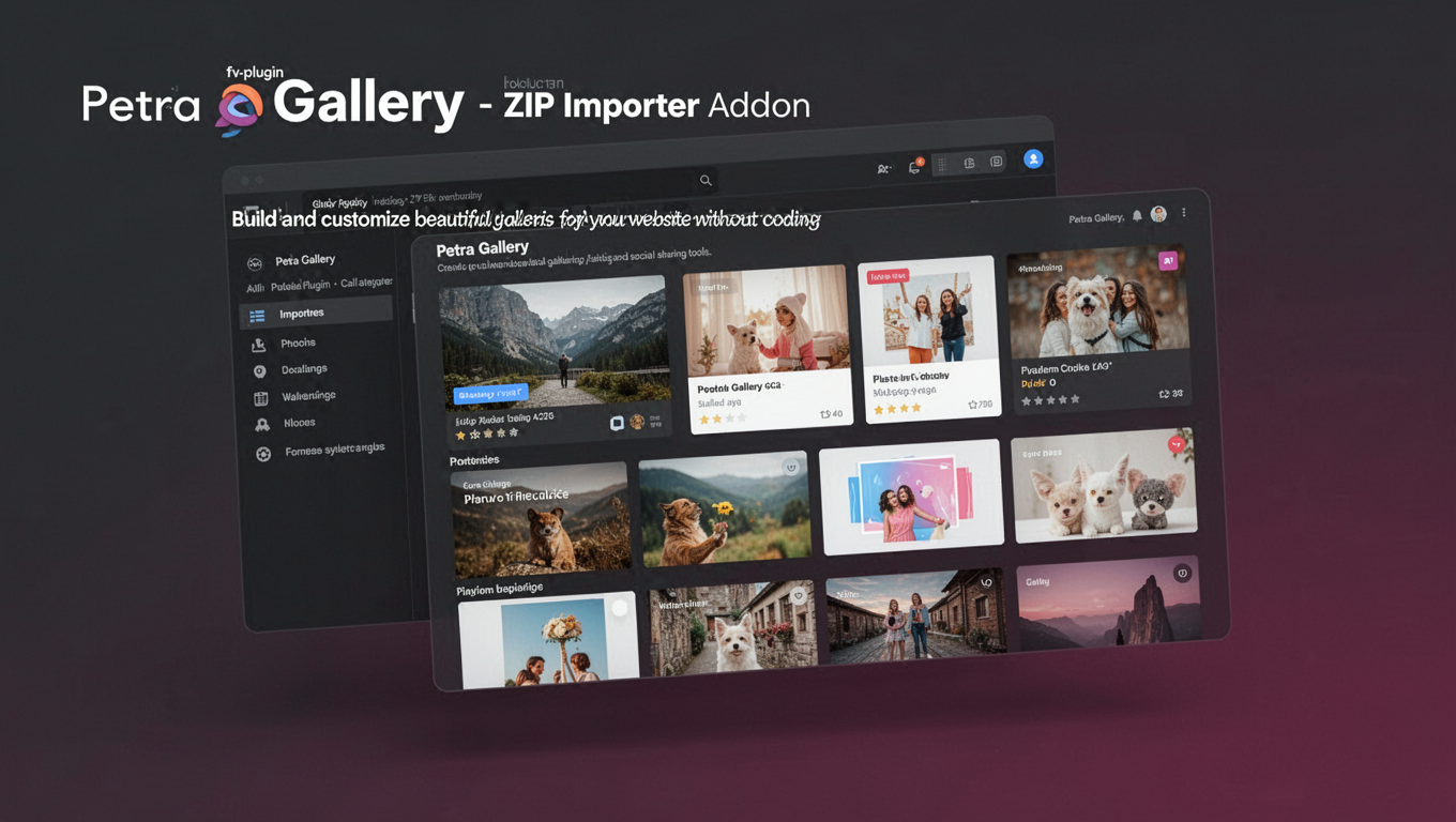 Preview of Petra Gallery - ZIP Importer Addon