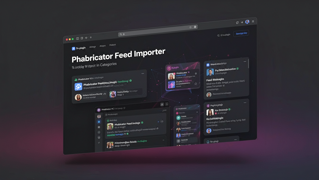 Preview of Phabricator Feed Importer