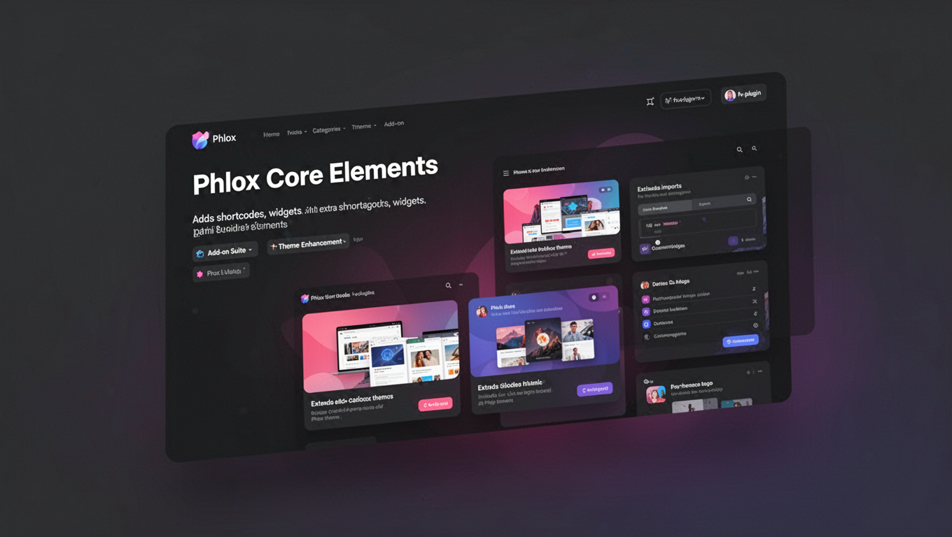 Preview of Phlox Core Elements