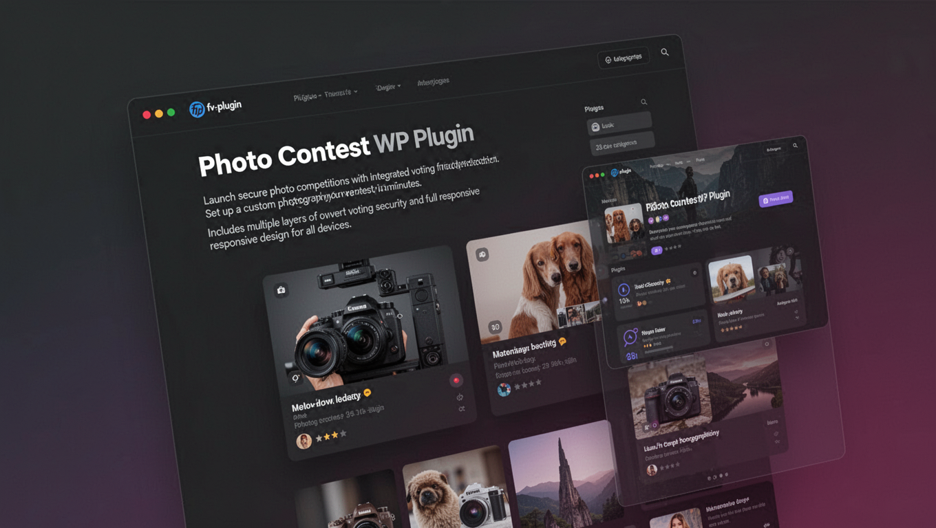 Preview of Photo Contest WP Plugin