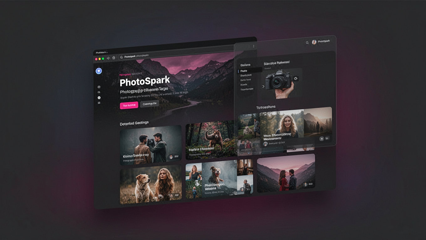 Preview of PhotoSpark - Photography Website Template