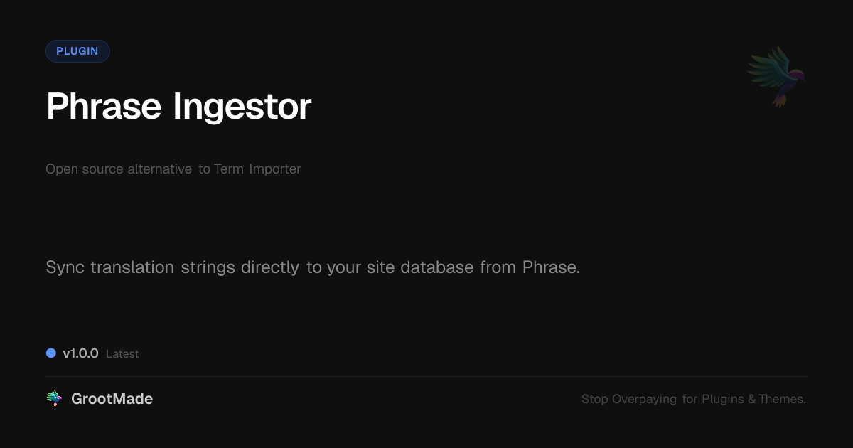 Preview of Phrase Ingestor
