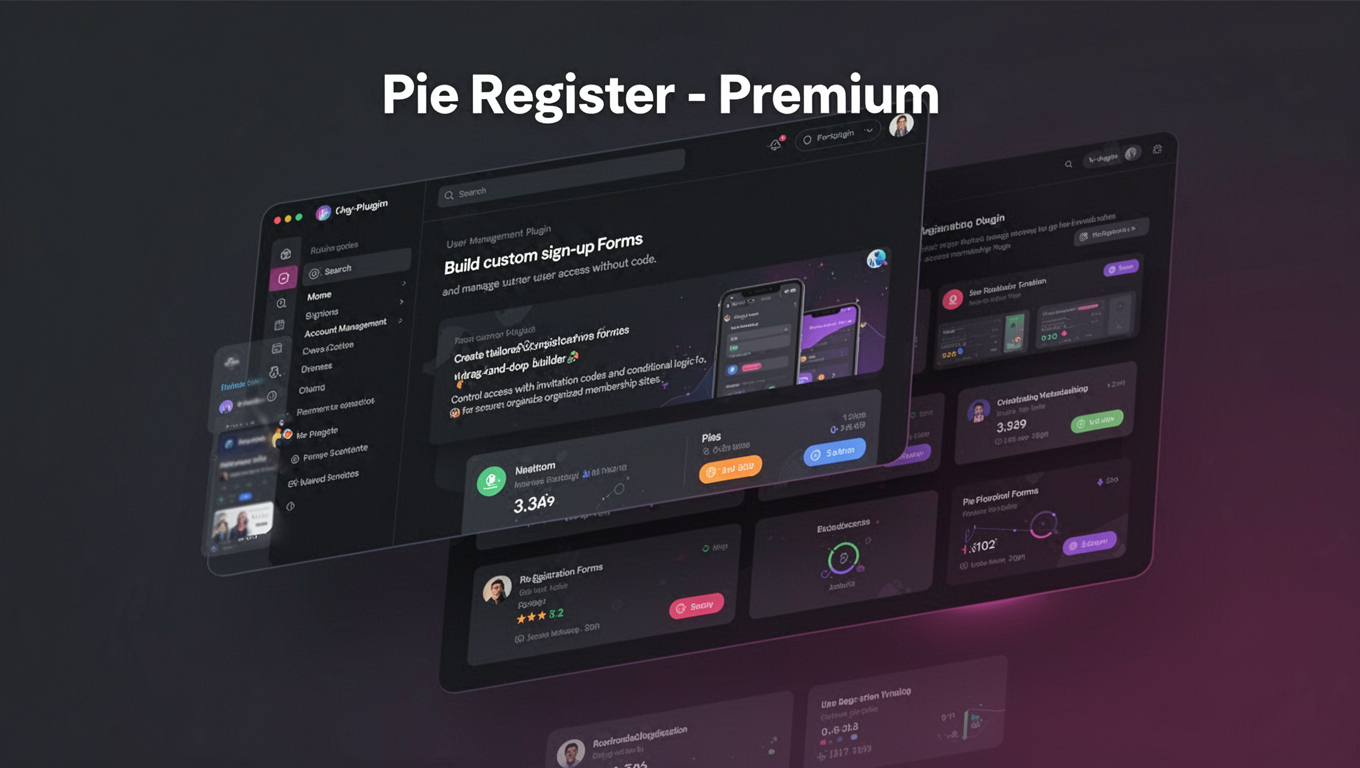 Preview of Pie Register - Premium