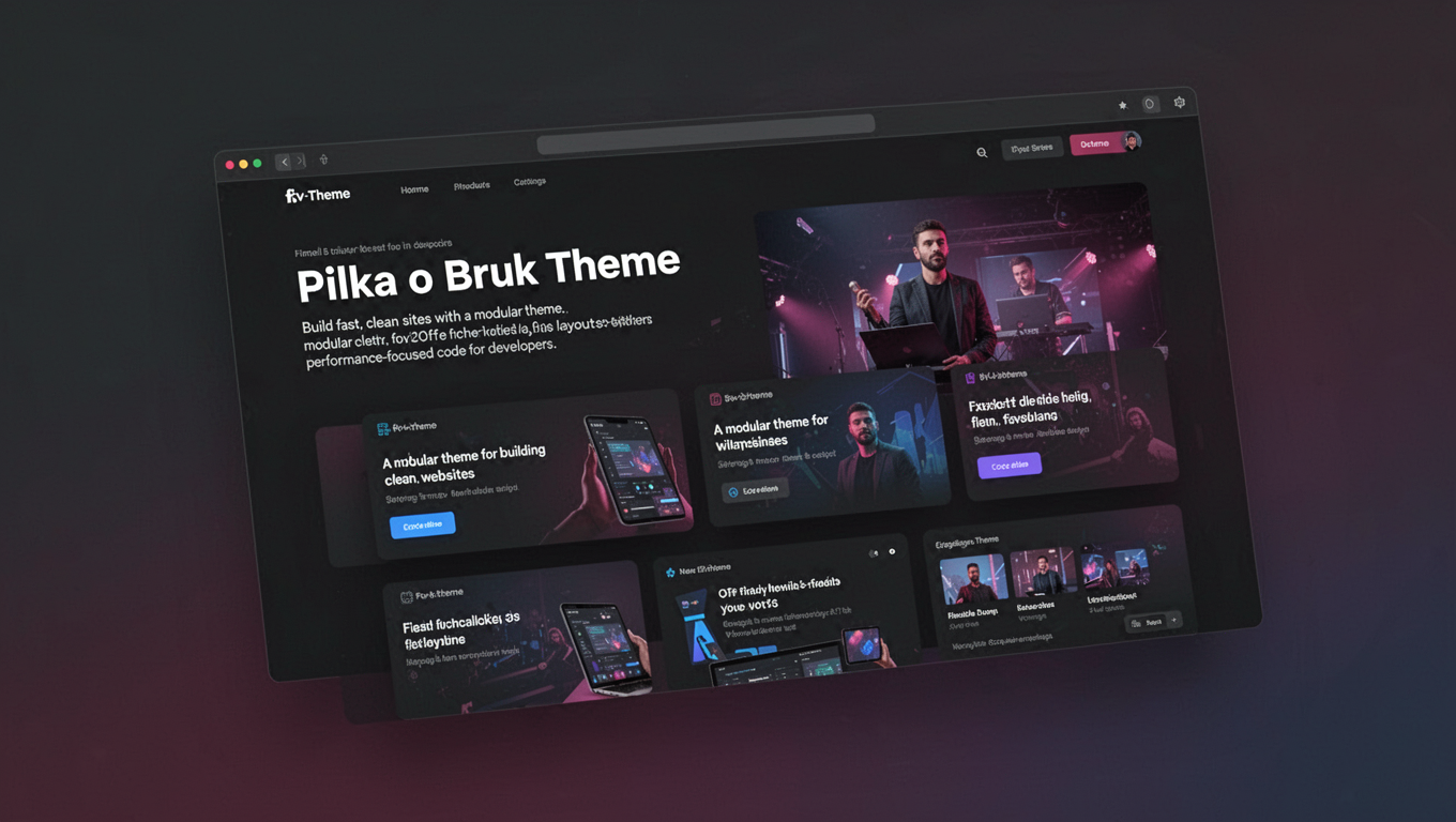 Preview of Pilka o Bruk Theme