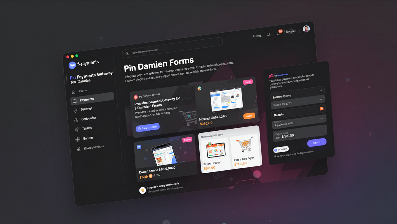 Preview of Pin Payments Gateway for Damien Forms