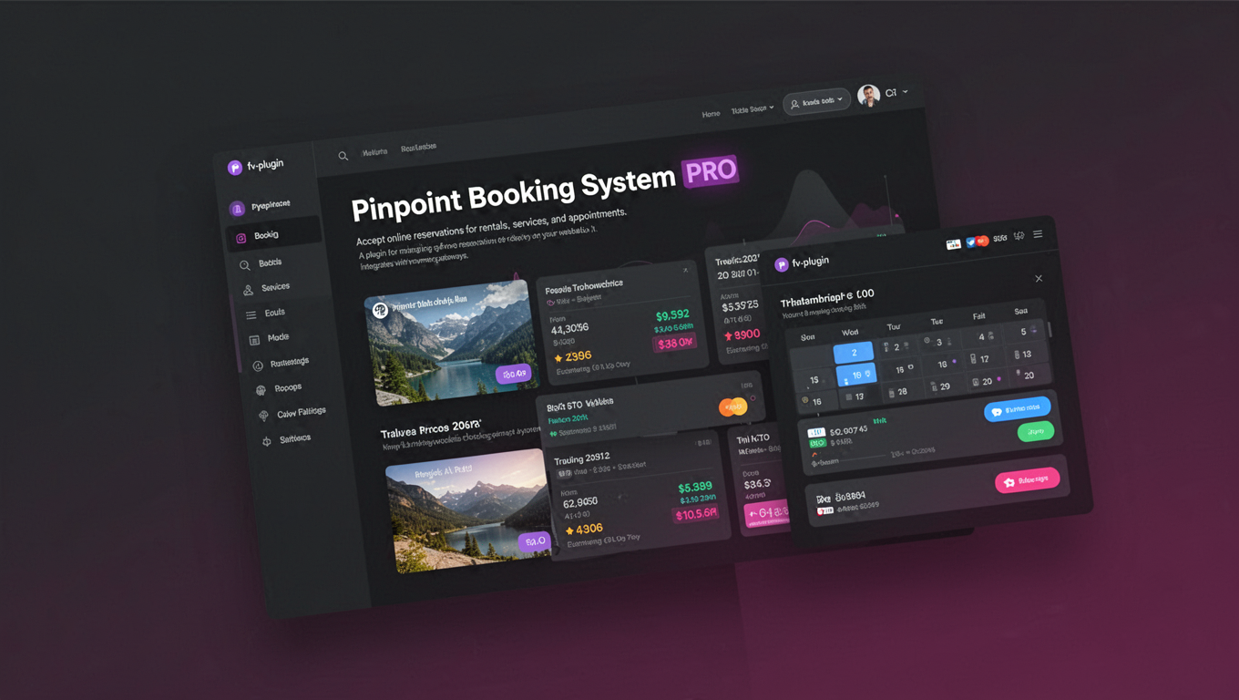 Preview of Pinpoint Booking System PRO