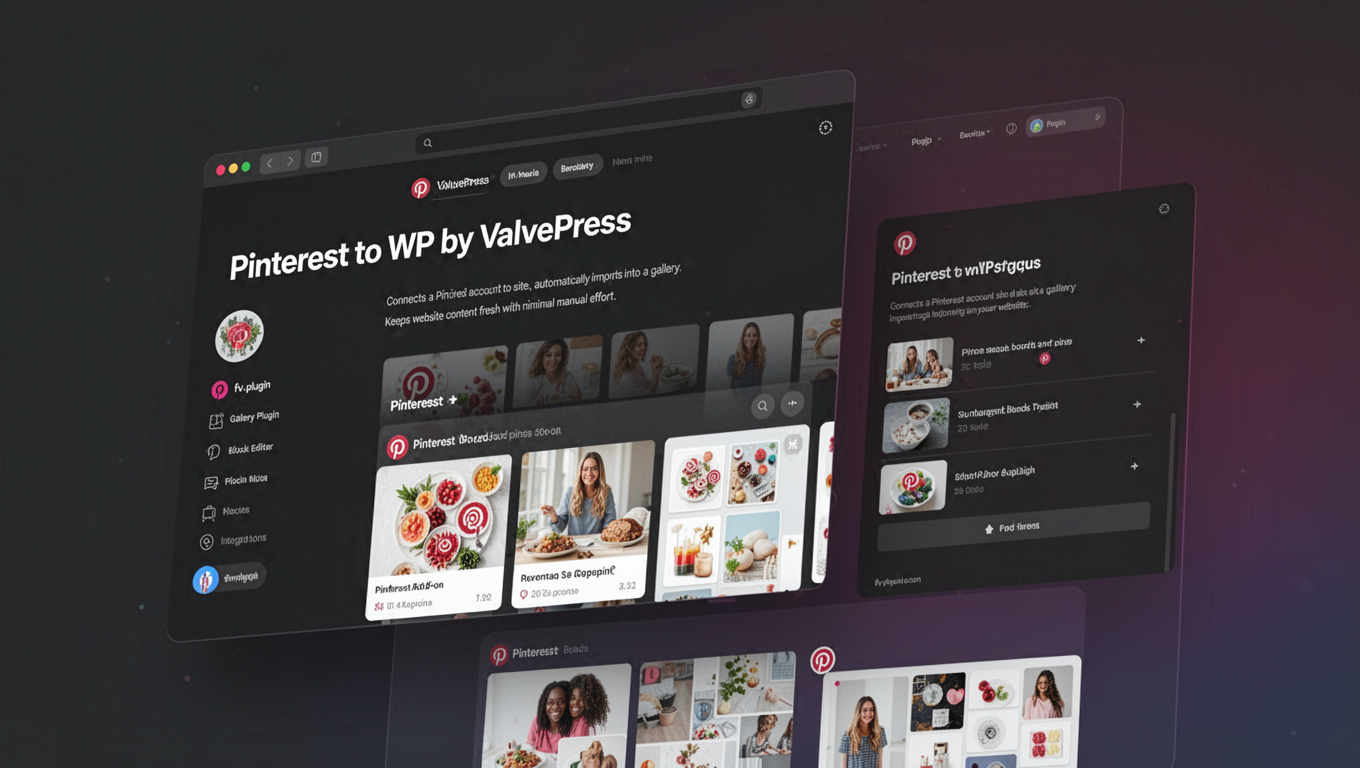 Preview of Pinterest to WP by ValvePress