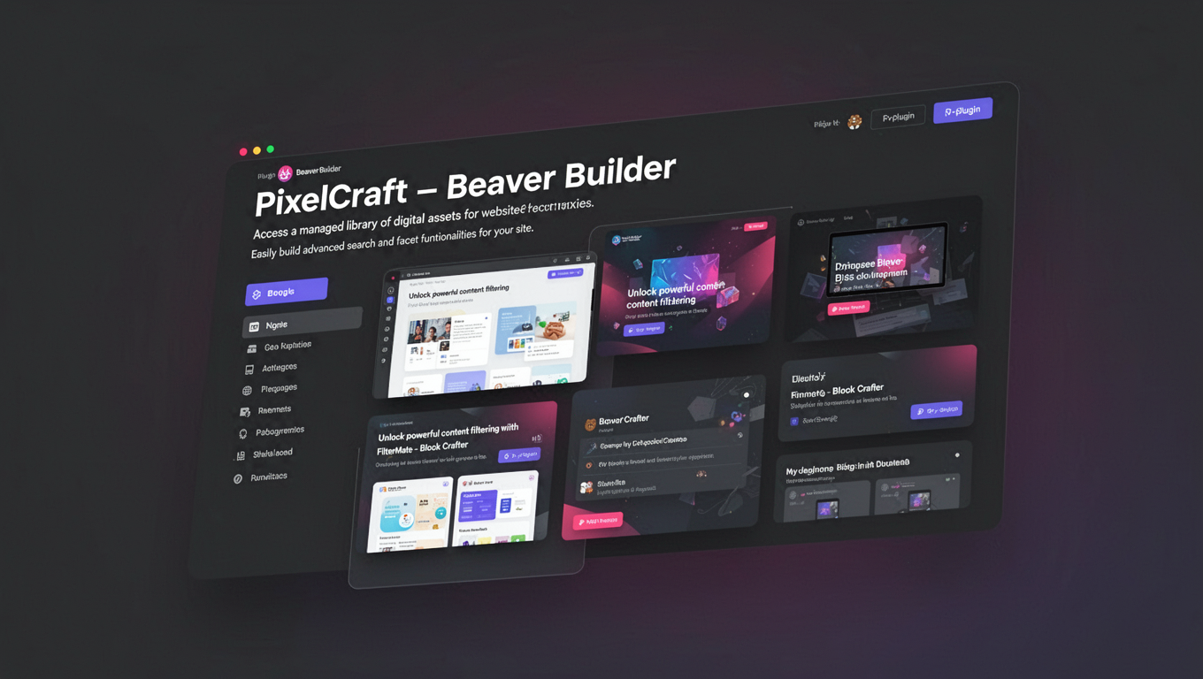 Preview of PixelCraft - Beaver Builder