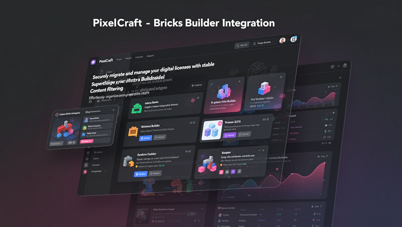 Preview of PixelCraft - Bricks Builder integration