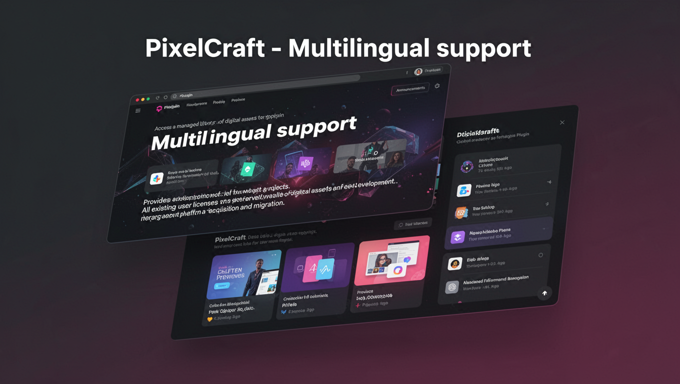 Preview of PixelCraft - Multilingual support