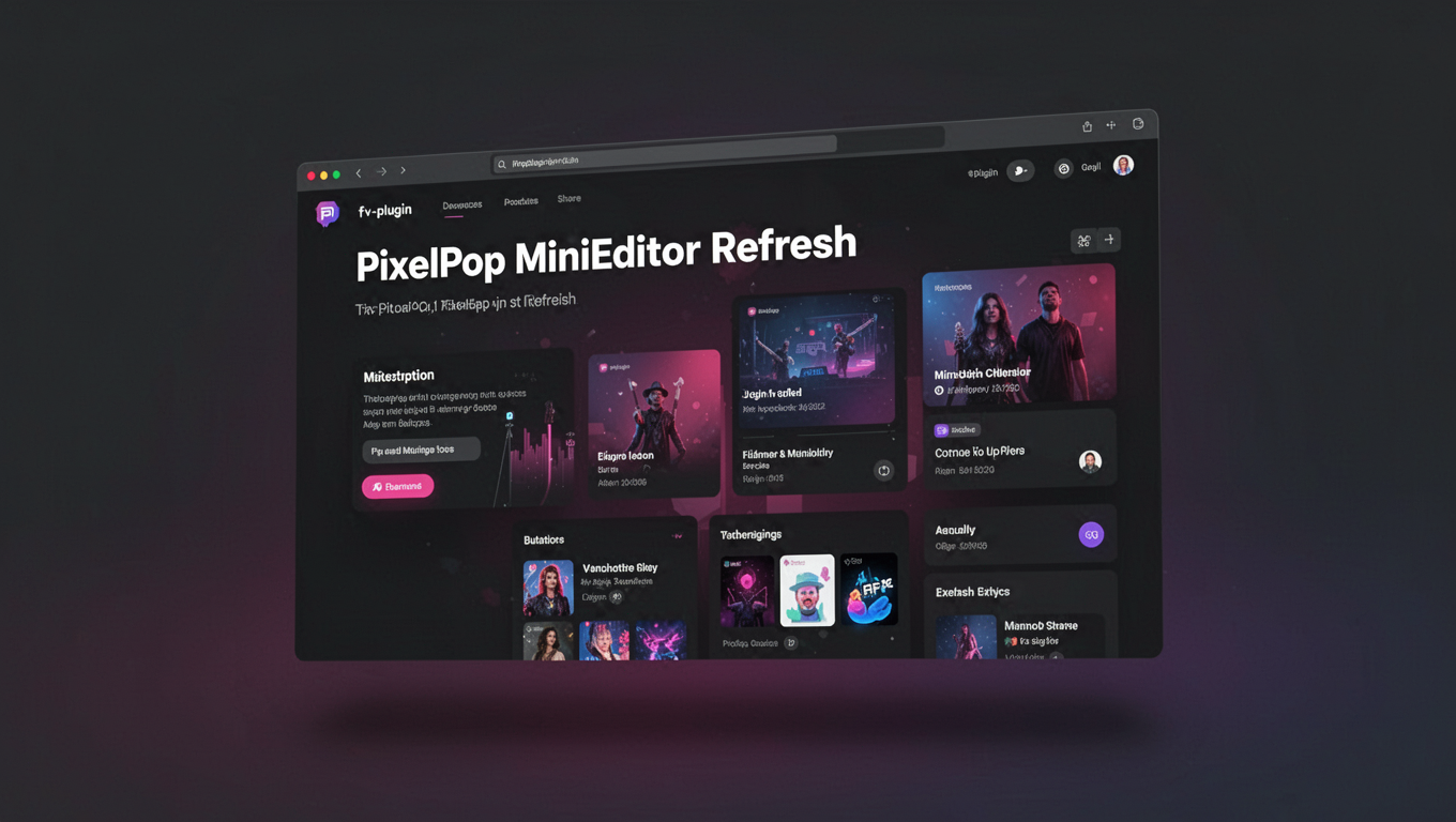 Preview of PixelPop MiniEditor Refresh