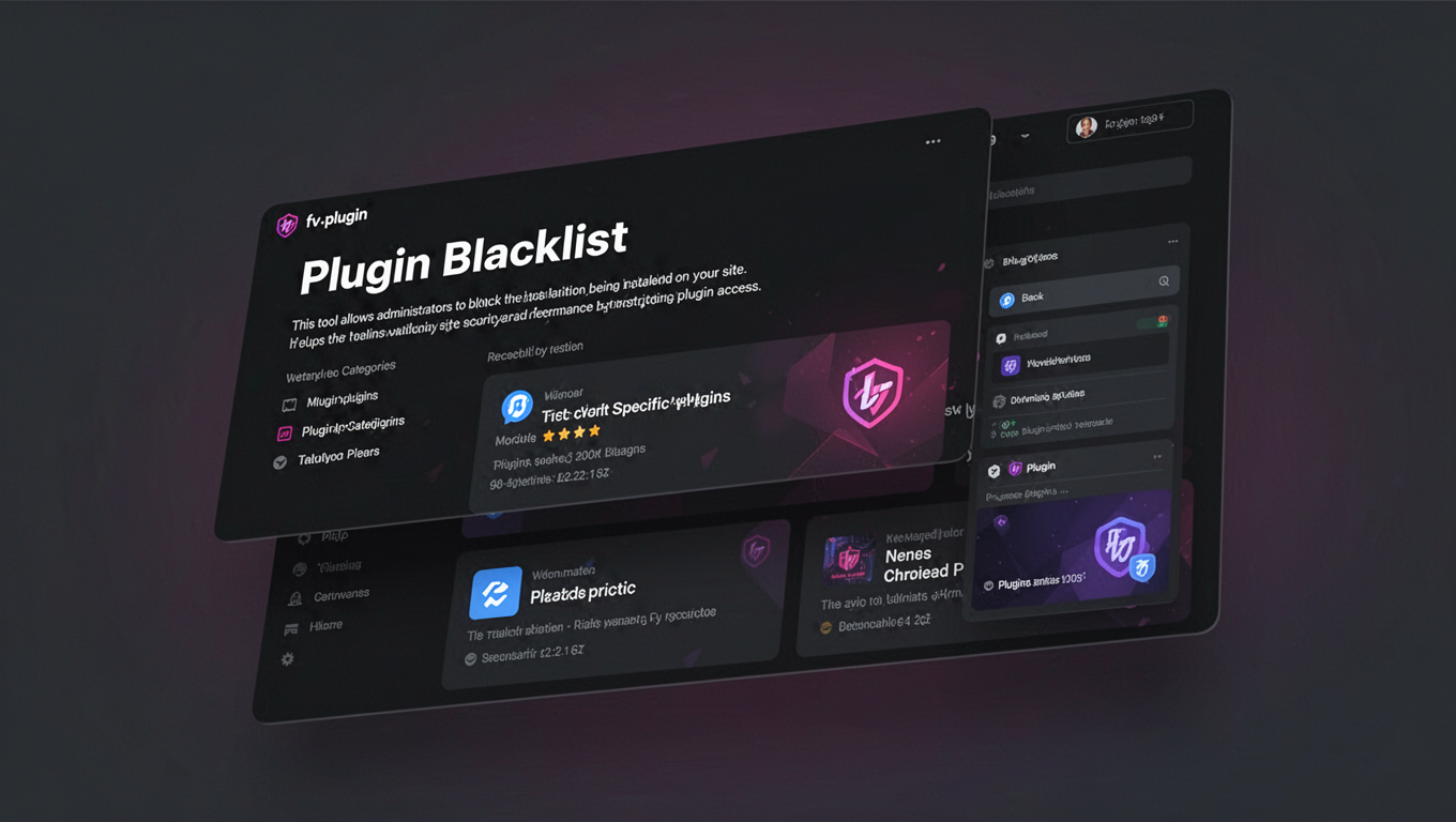 Preview of Plugin Blacklist