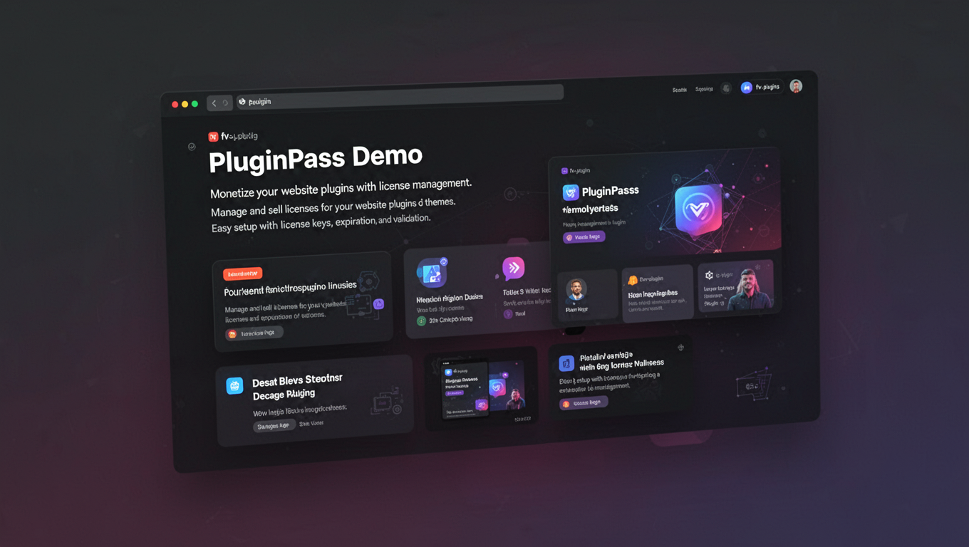 Preview of PluginPass Demo
