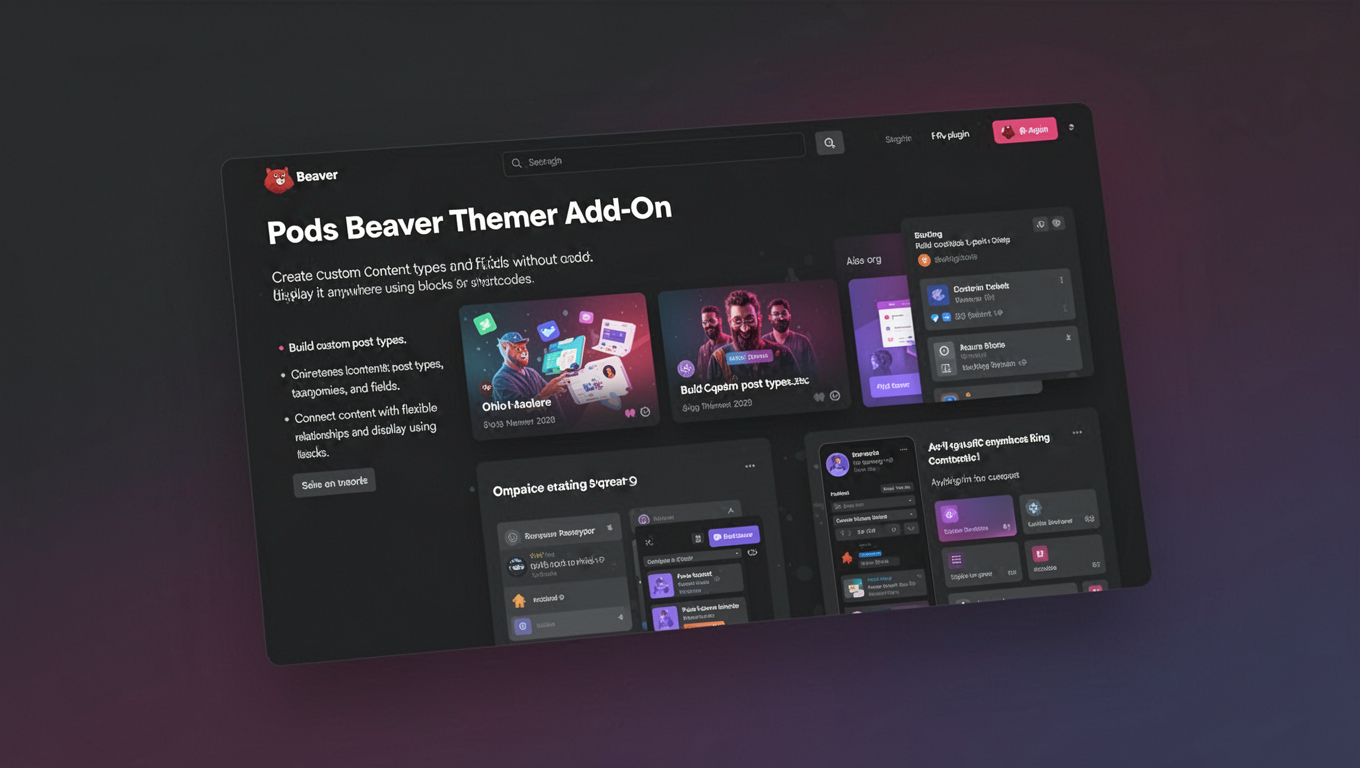 Preview of Pods Beaver Themer Add-On
