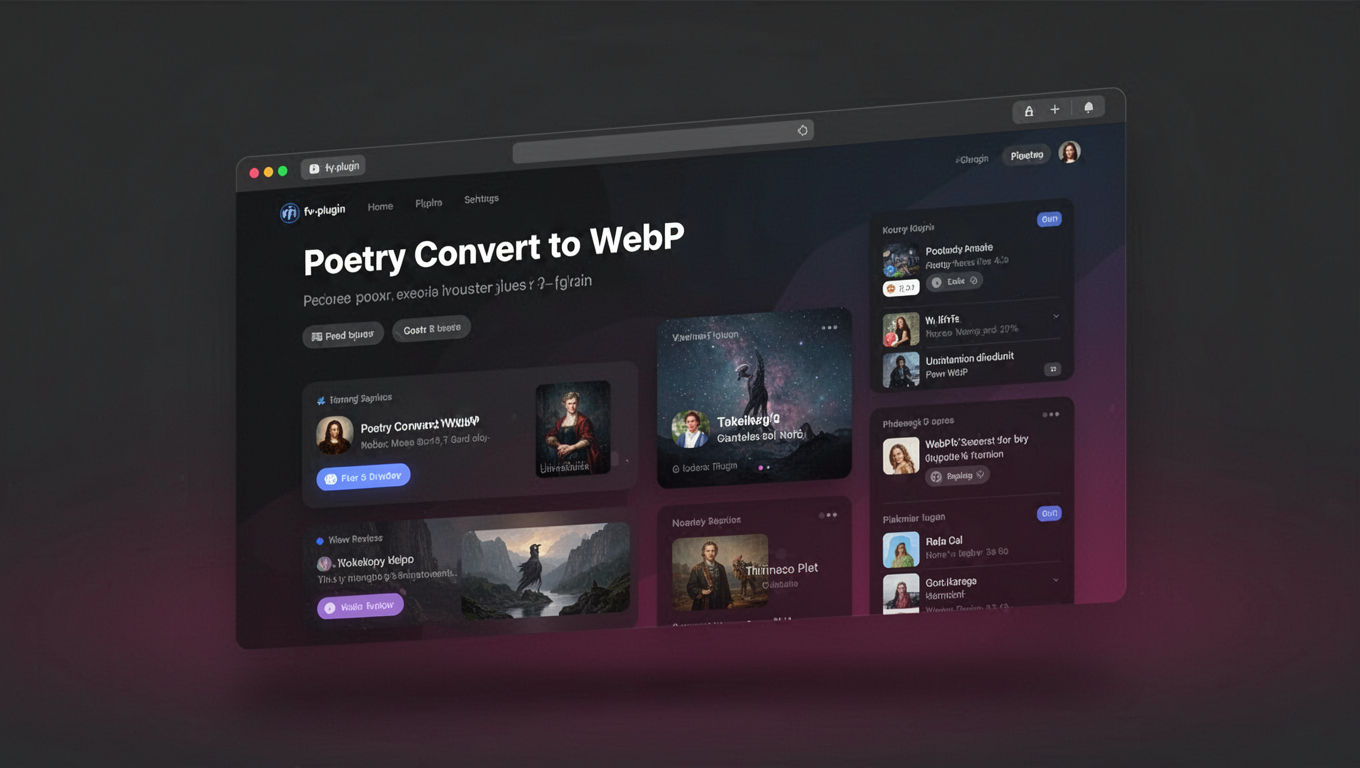 Preview of Poetry Convert to WebP