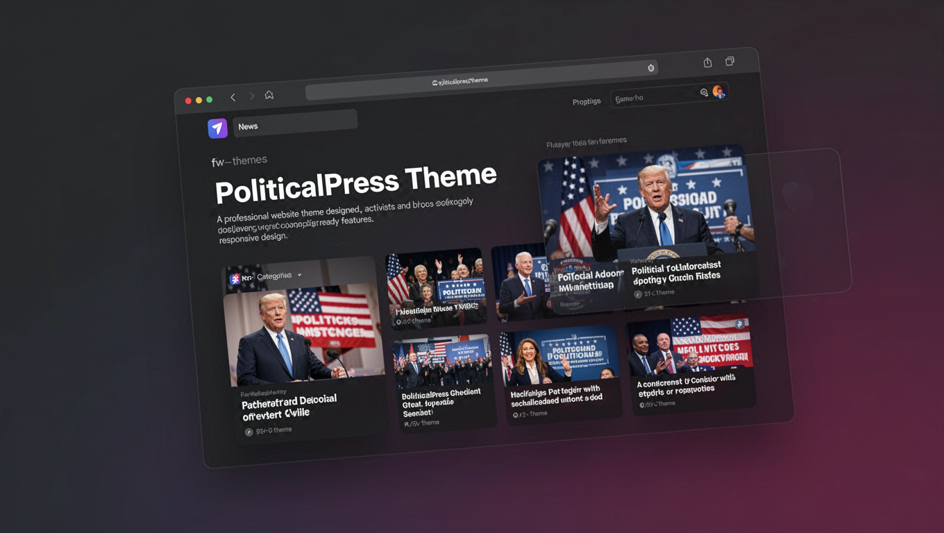 Preview of PoliticalPress Theme