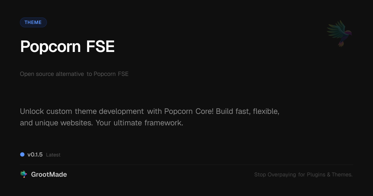 Preview of Popcorn FSE