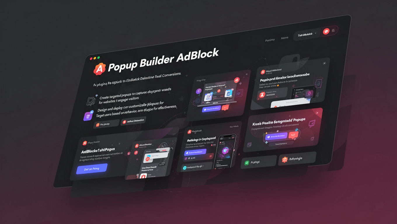 Preview of Popup Builder AdBlock