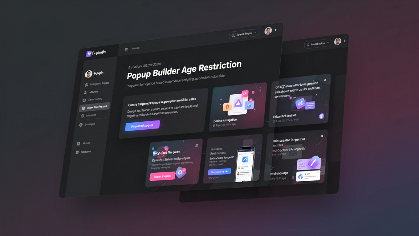 Preview of Popup Builder Age Restriction