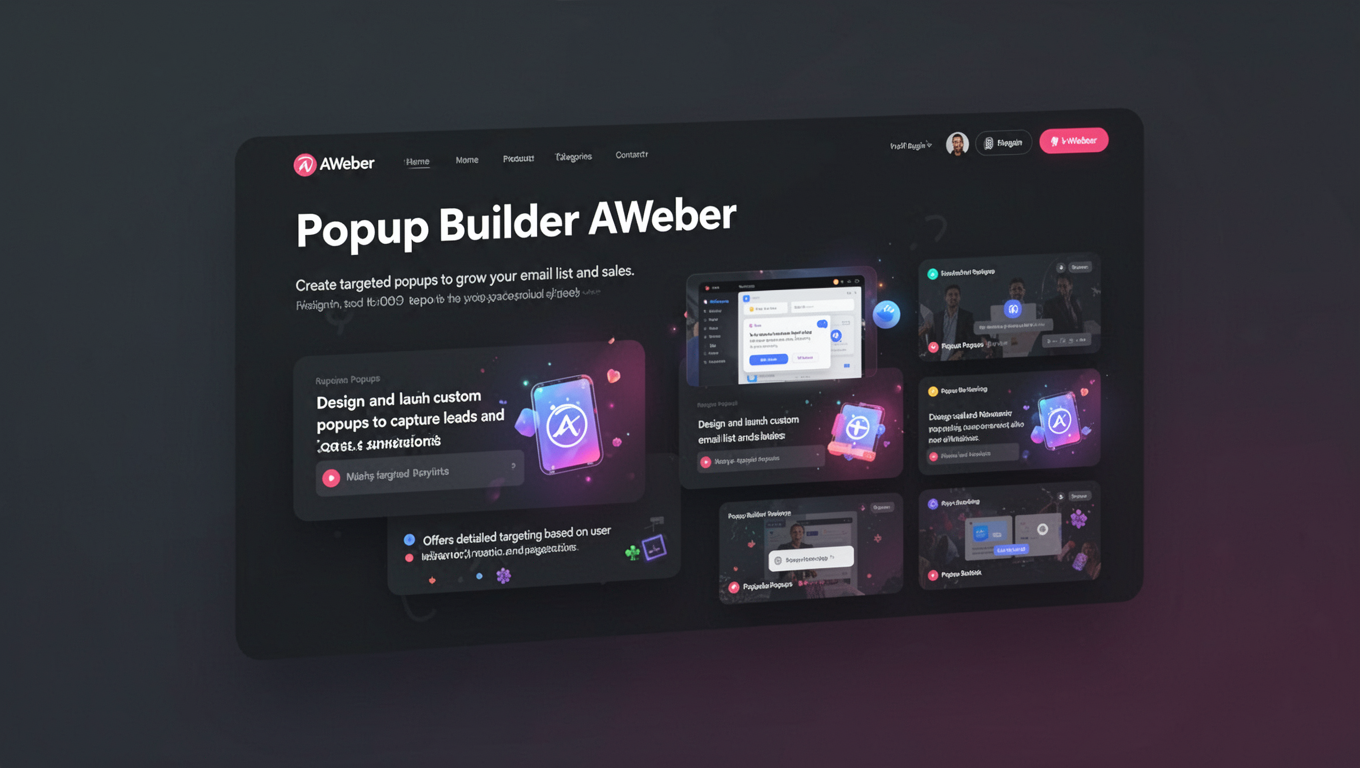 Preview of Popup Builder AWeber