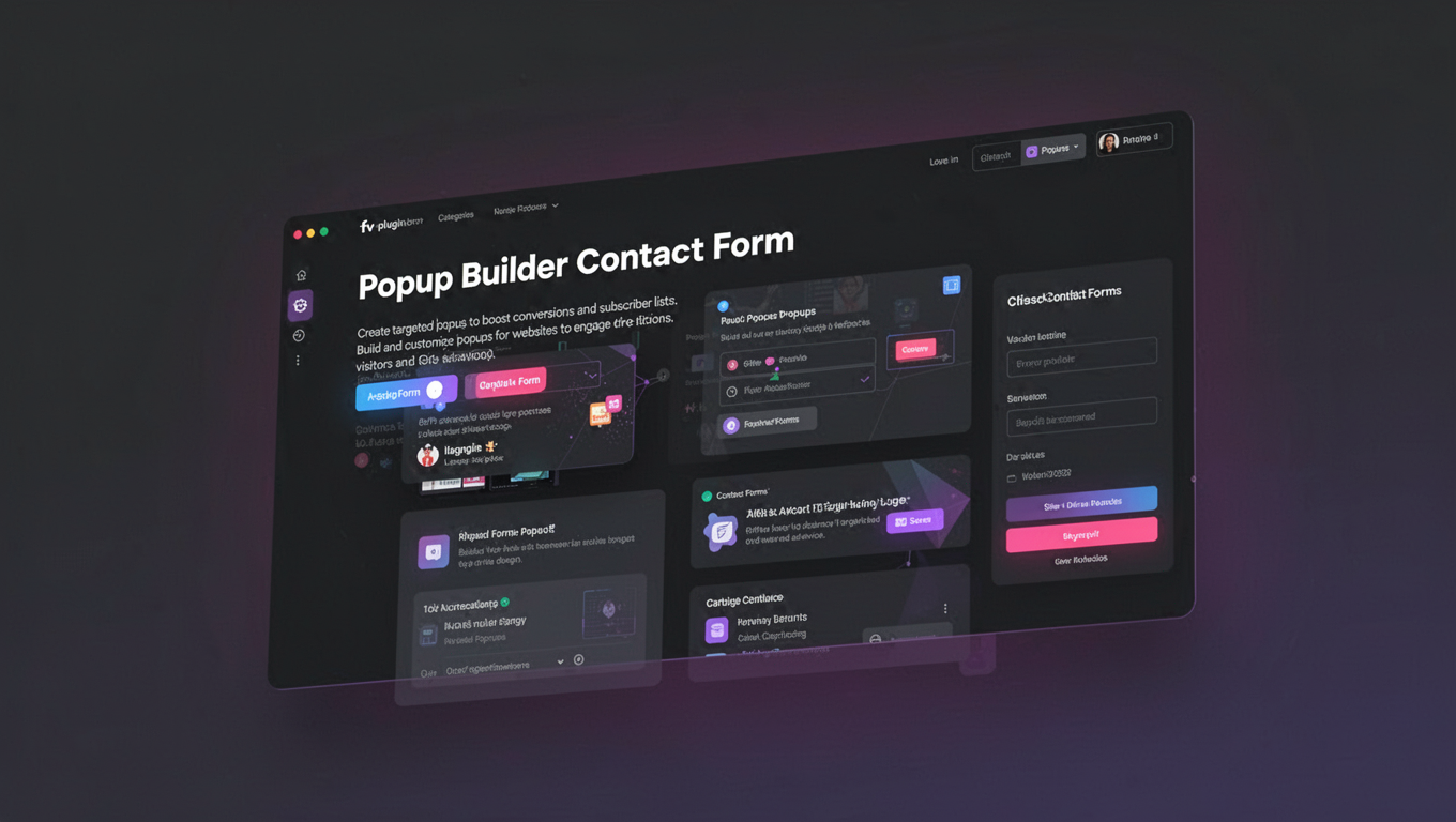Preview of Popup Builder Contact Form