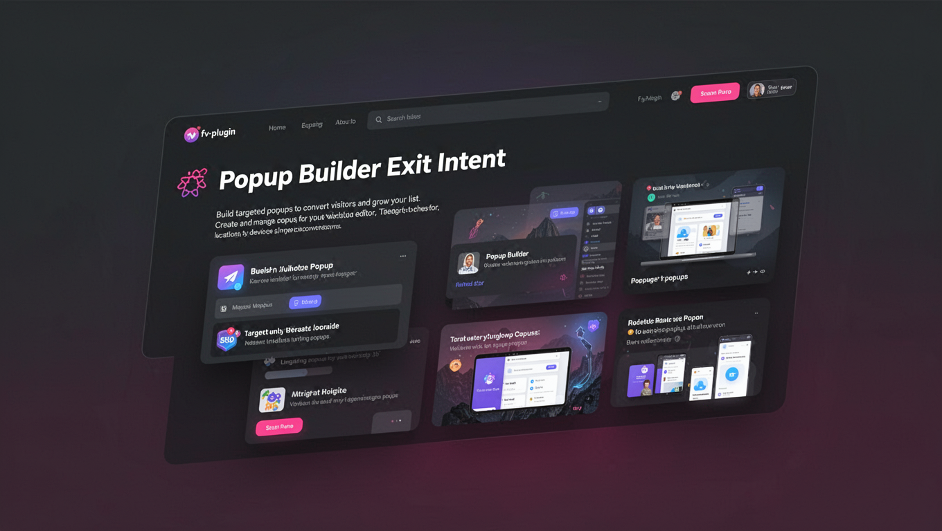 Preview of Popup Builder Exit Intent