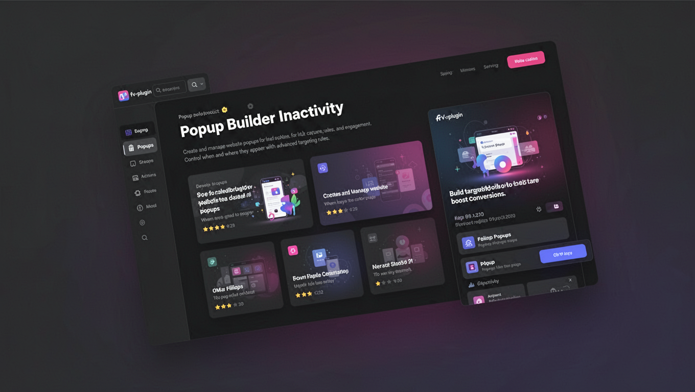 Preview of Popup Builder Inactivity