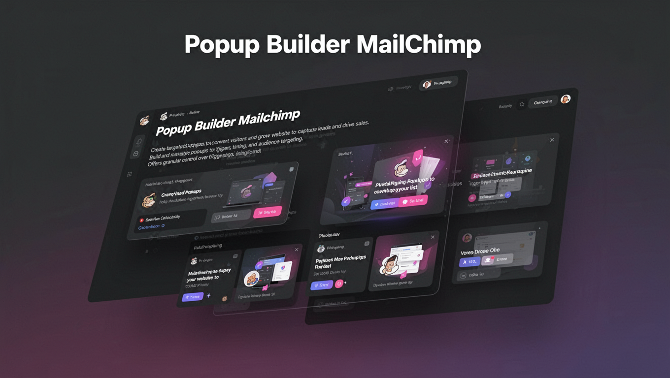 Preview of Popup Builder Mailchimp