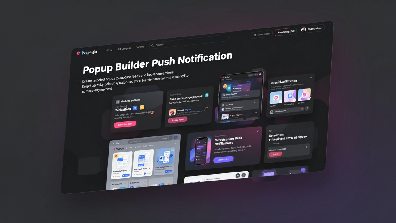 Preview of Popup Builder Push Notification