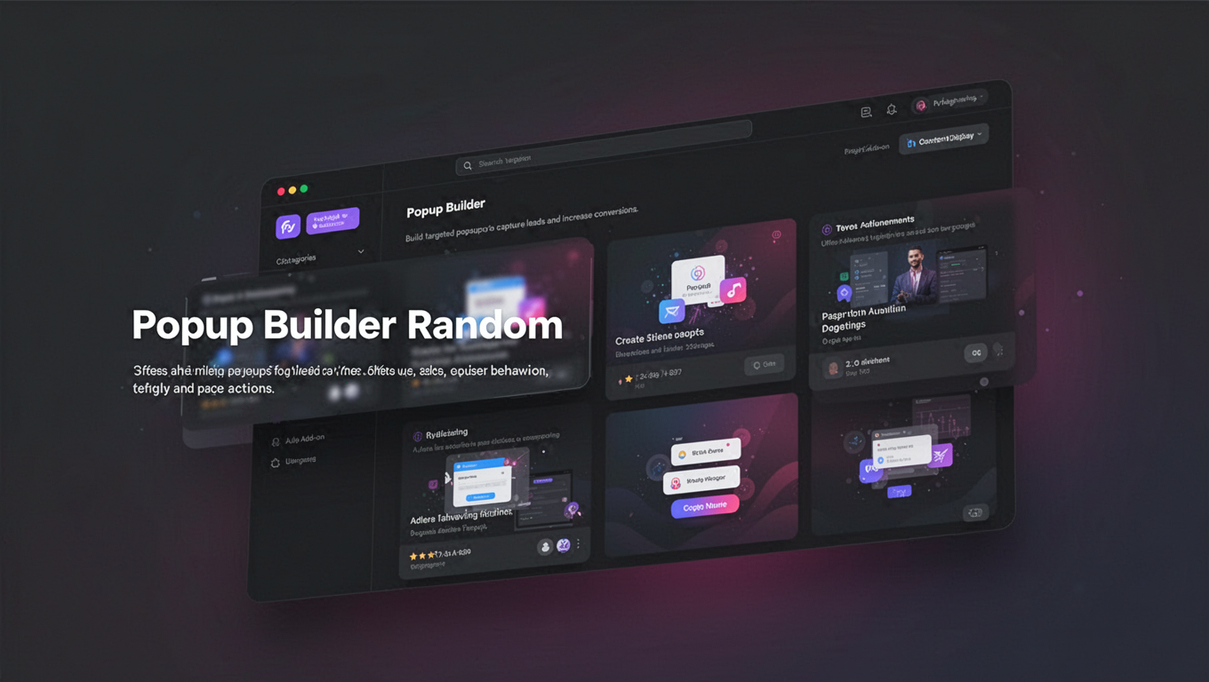 Preview of Popup Builder Random