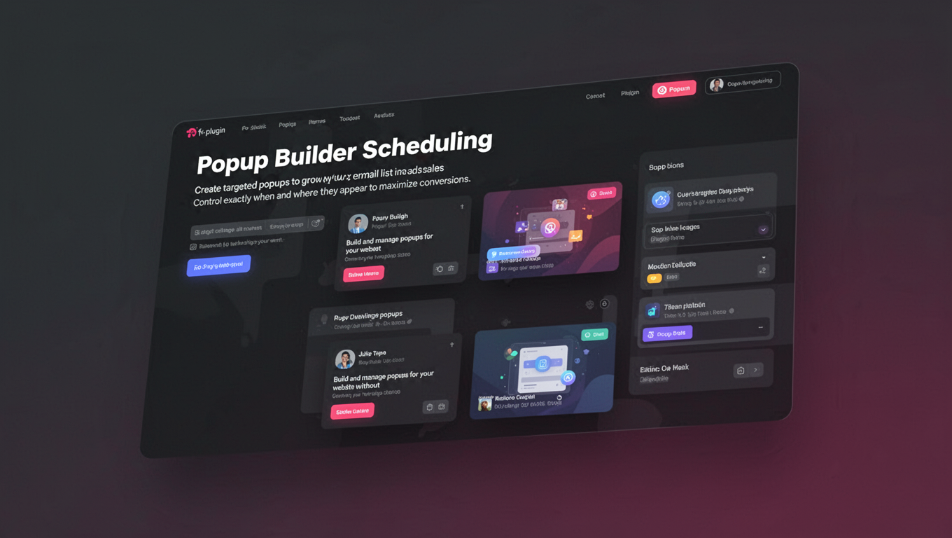 Preview of Popup Builder Scheduling