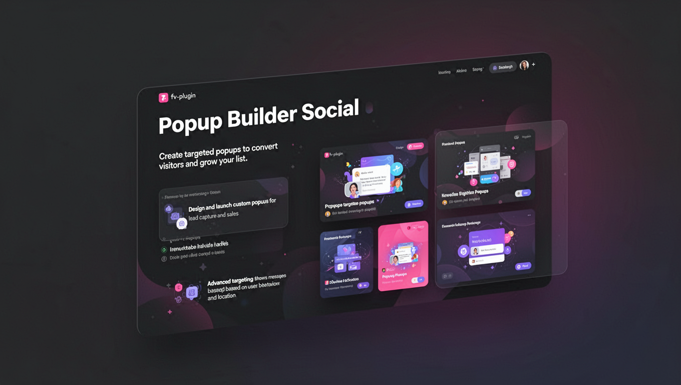Preview of Popup Builder Social