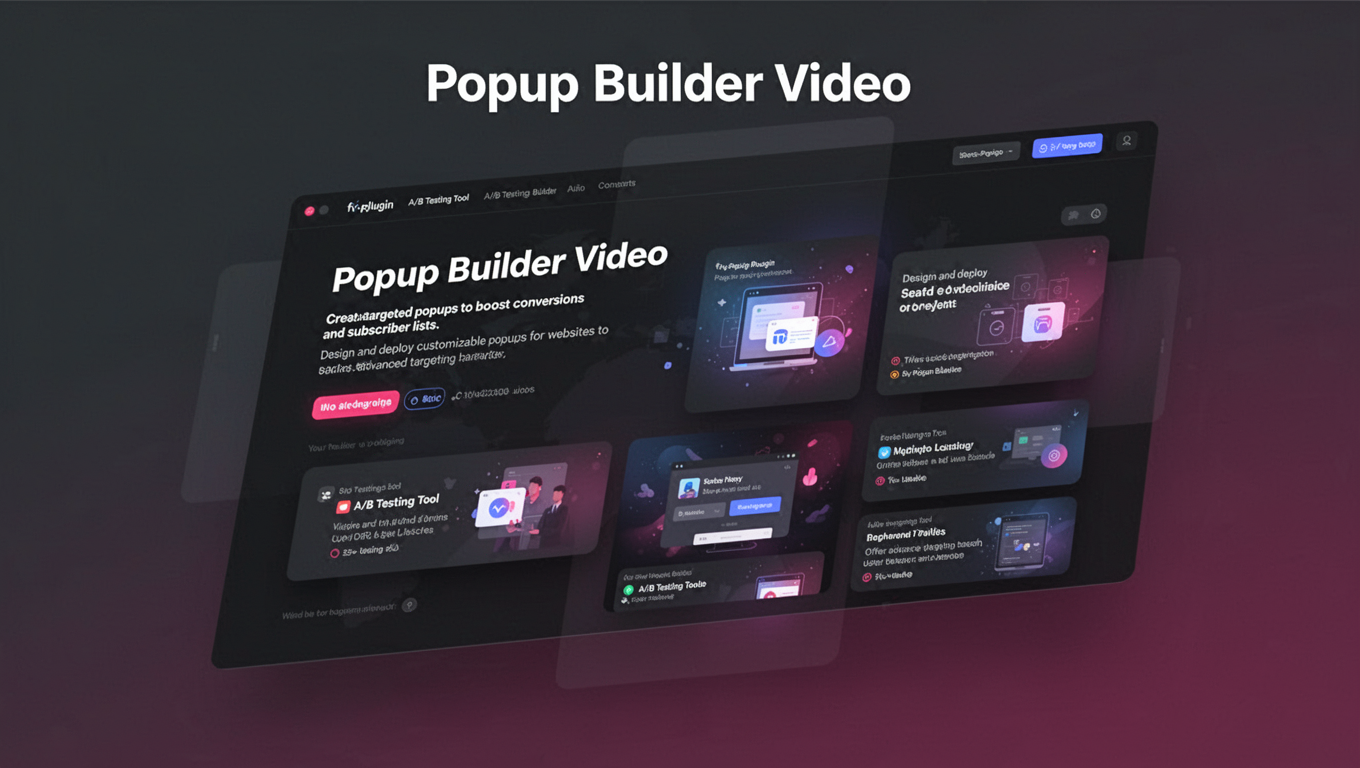 Preview of Popup Builder Video