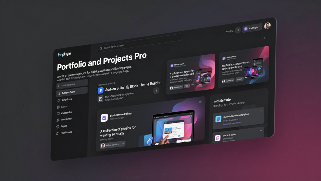 Preview of Portfolio and Projects Pro