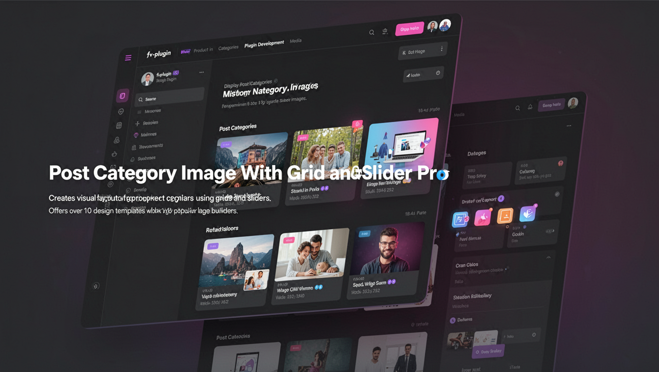 Preview of Post Category Image With Grid and Slider Pro