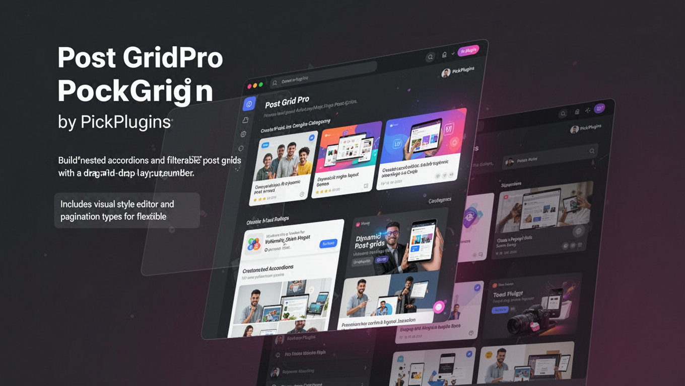 Preview of Post Grid Pro by PickPlugins