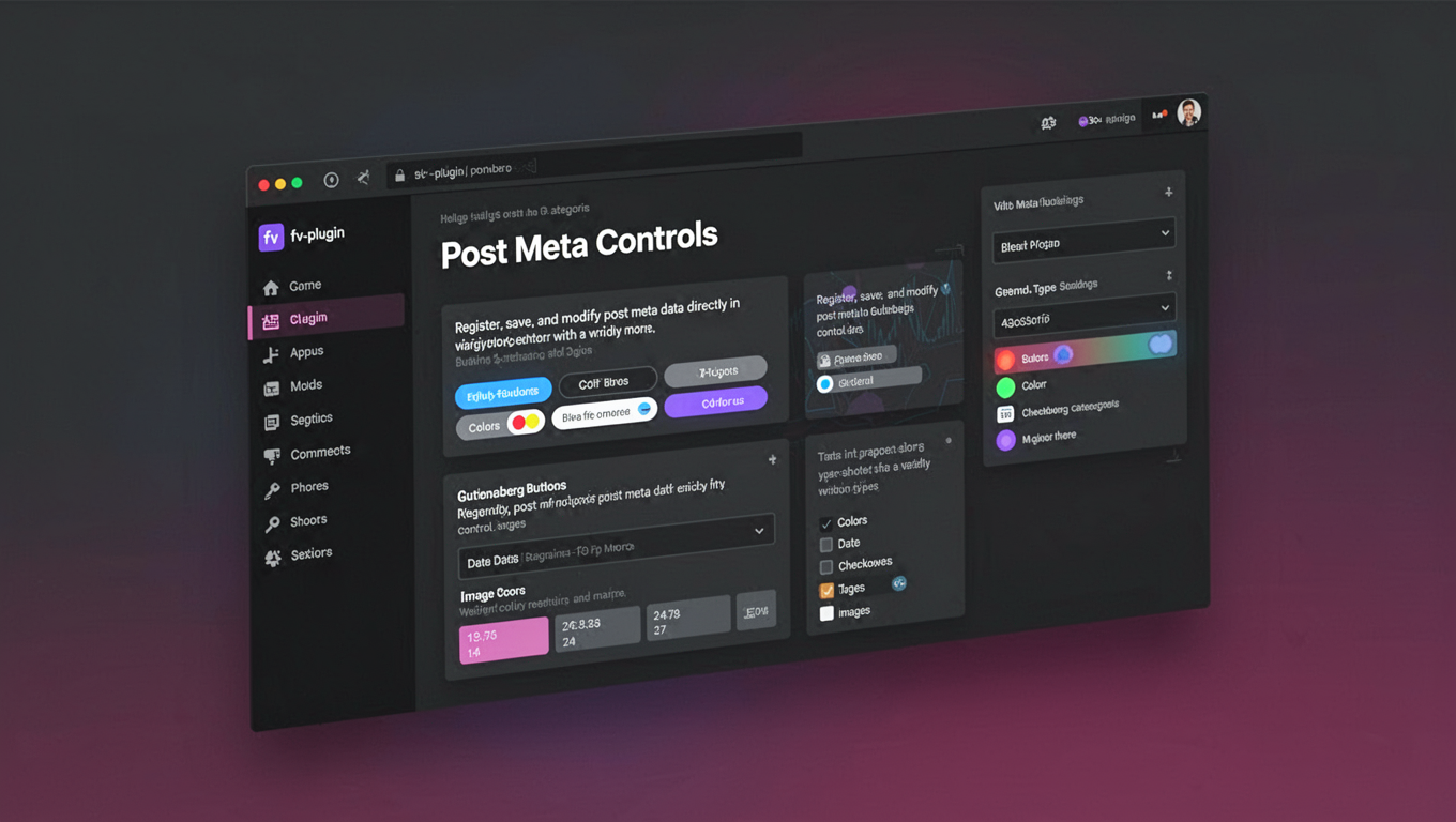 Preview of Post Meta Controls