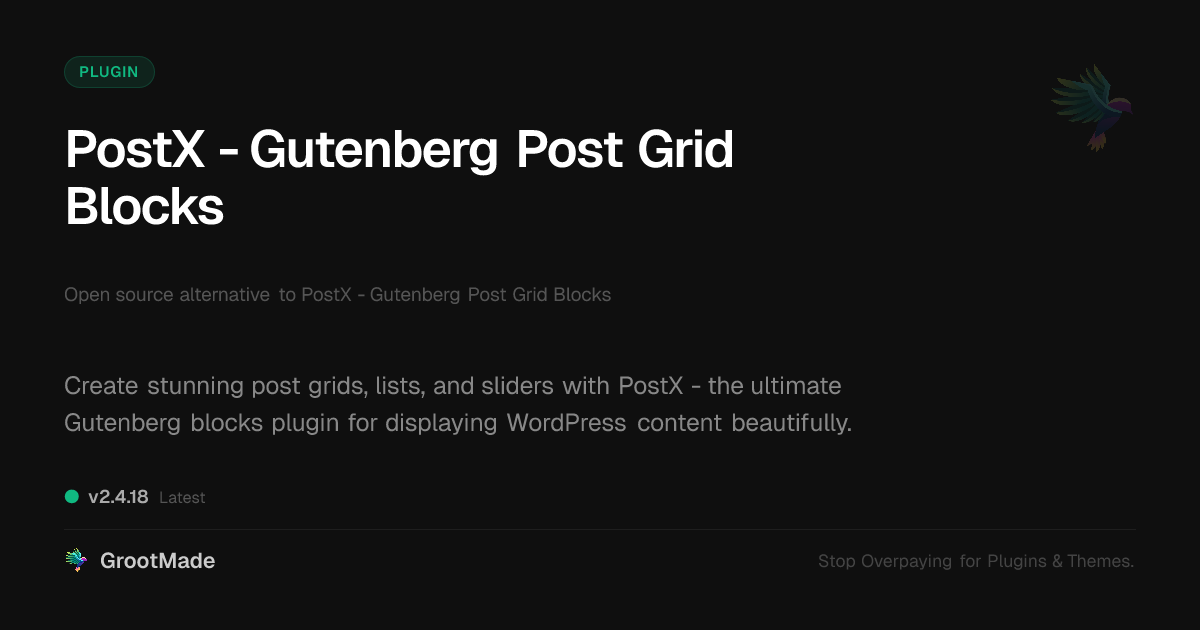 Preview of PostX - Gutenberg Post Grid Blocks