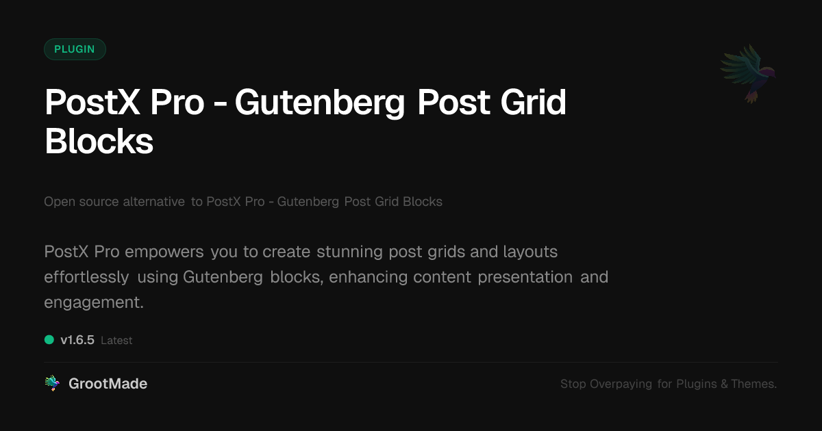 Preview of PostX Pro - Gutenberg Post Grid Blocks