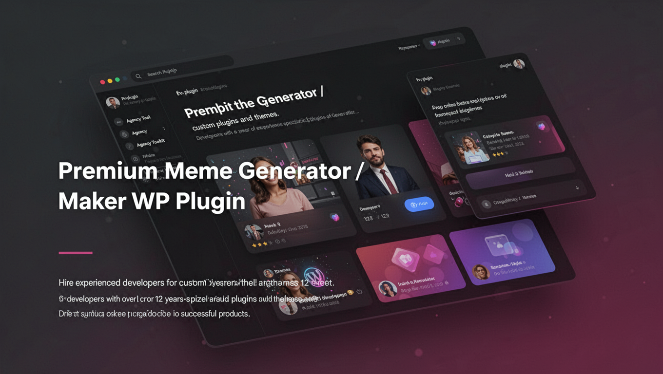Preview of Premium Meme Generator / Maker WP Plugin