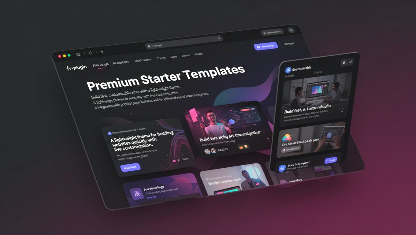 Preview of Premium Starter Templates