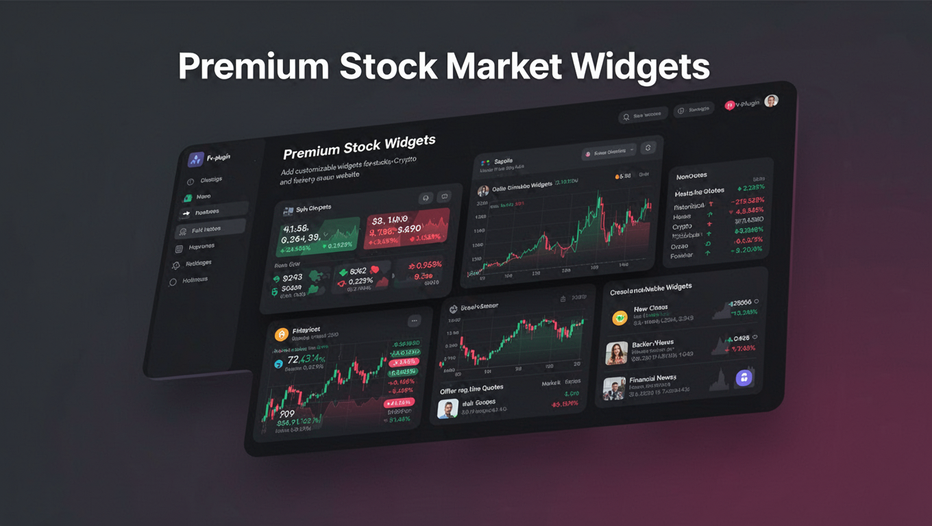 Preview of Premium Stock Market Widgets