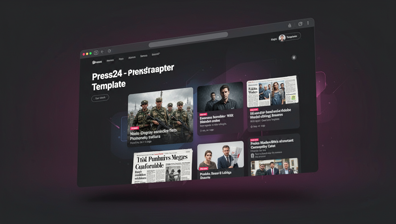 Preview of Press24 - Newspaper Website Template
