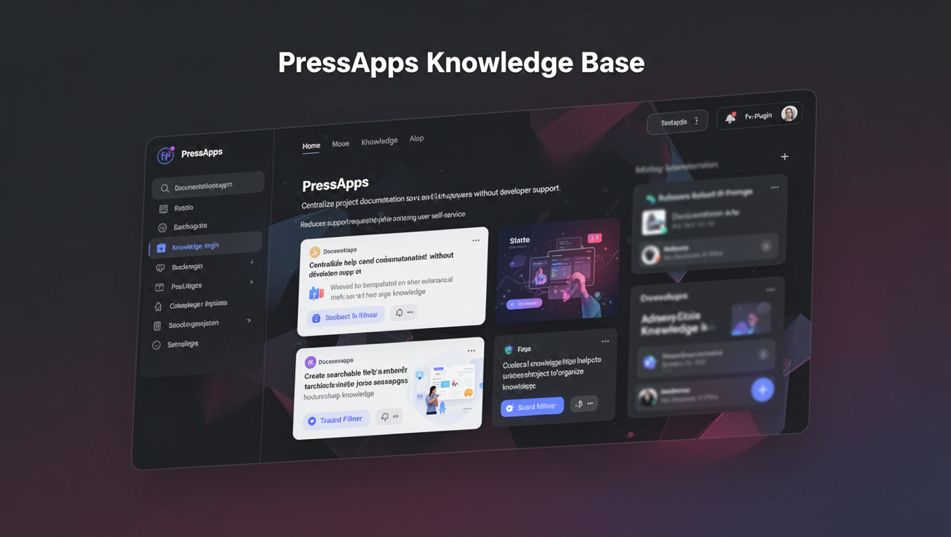 Preview of PressApps Knowledge Base