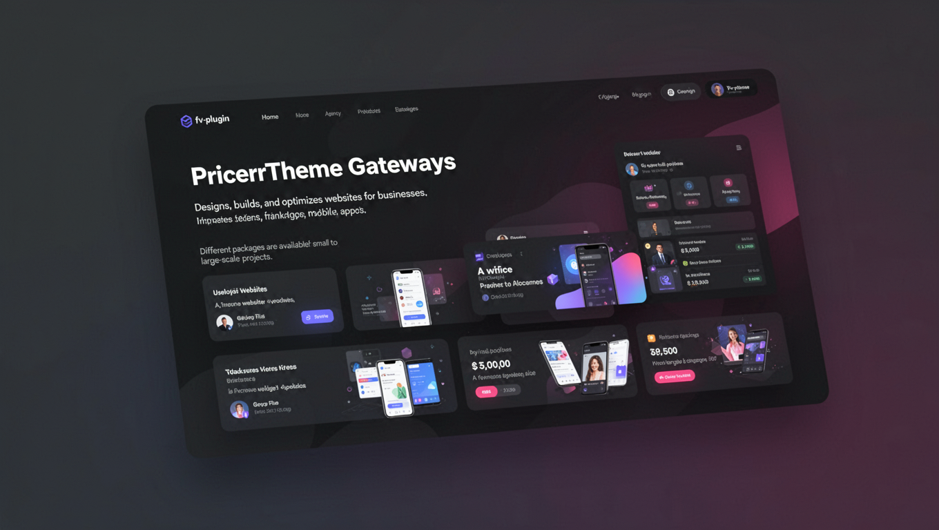 Preview of PricerrTheme Gateways