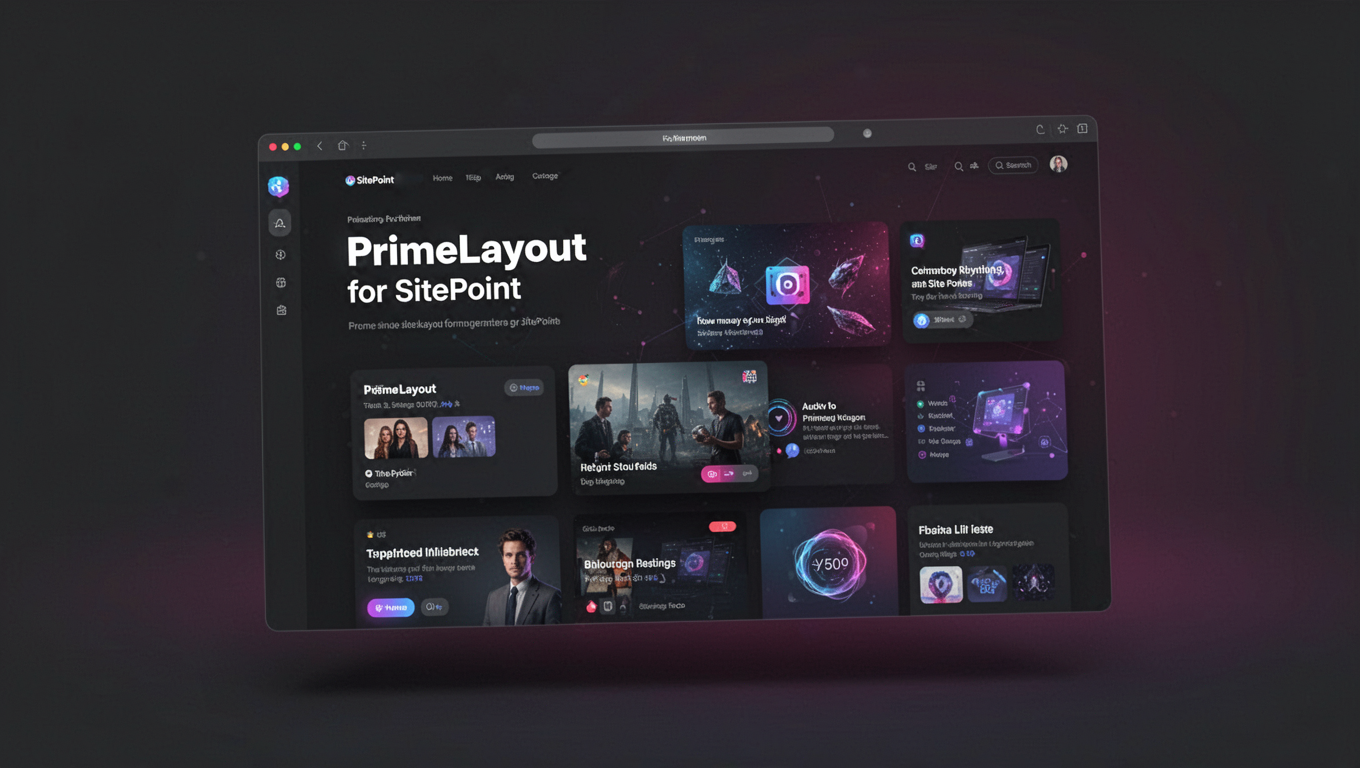Preview of PrimeLayout for SitePoint