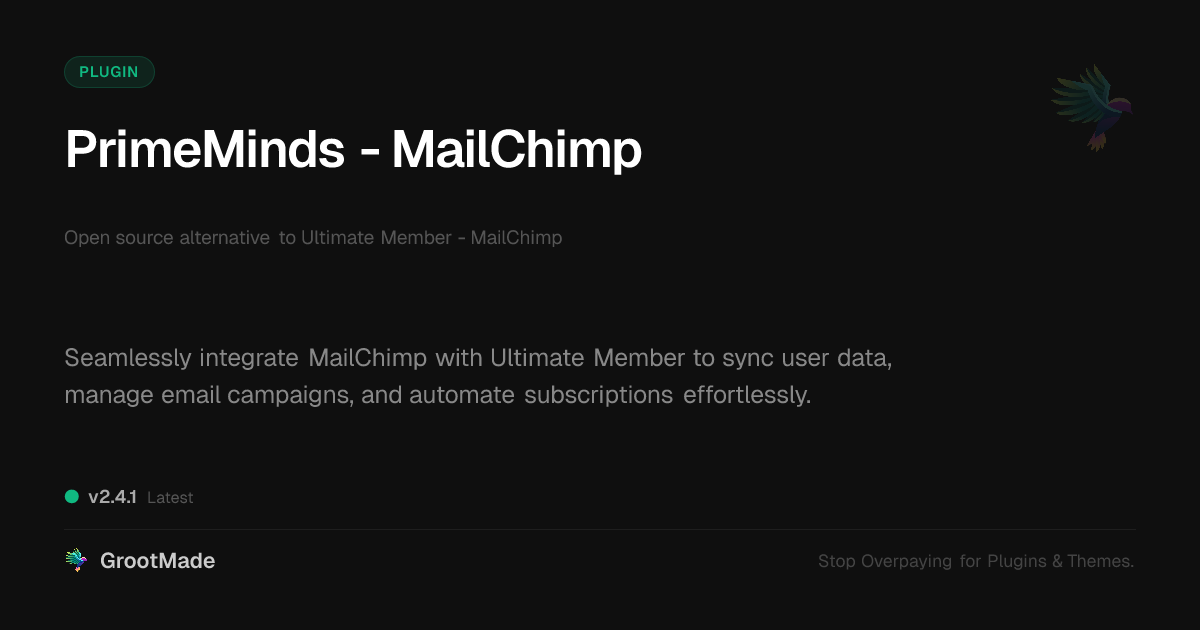 Preview of PrimeMinds - MailChimp