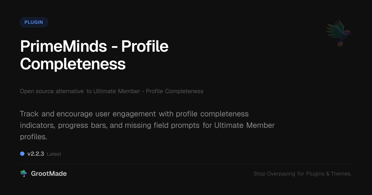 Preview of PrimeMinds - Profile Completeness