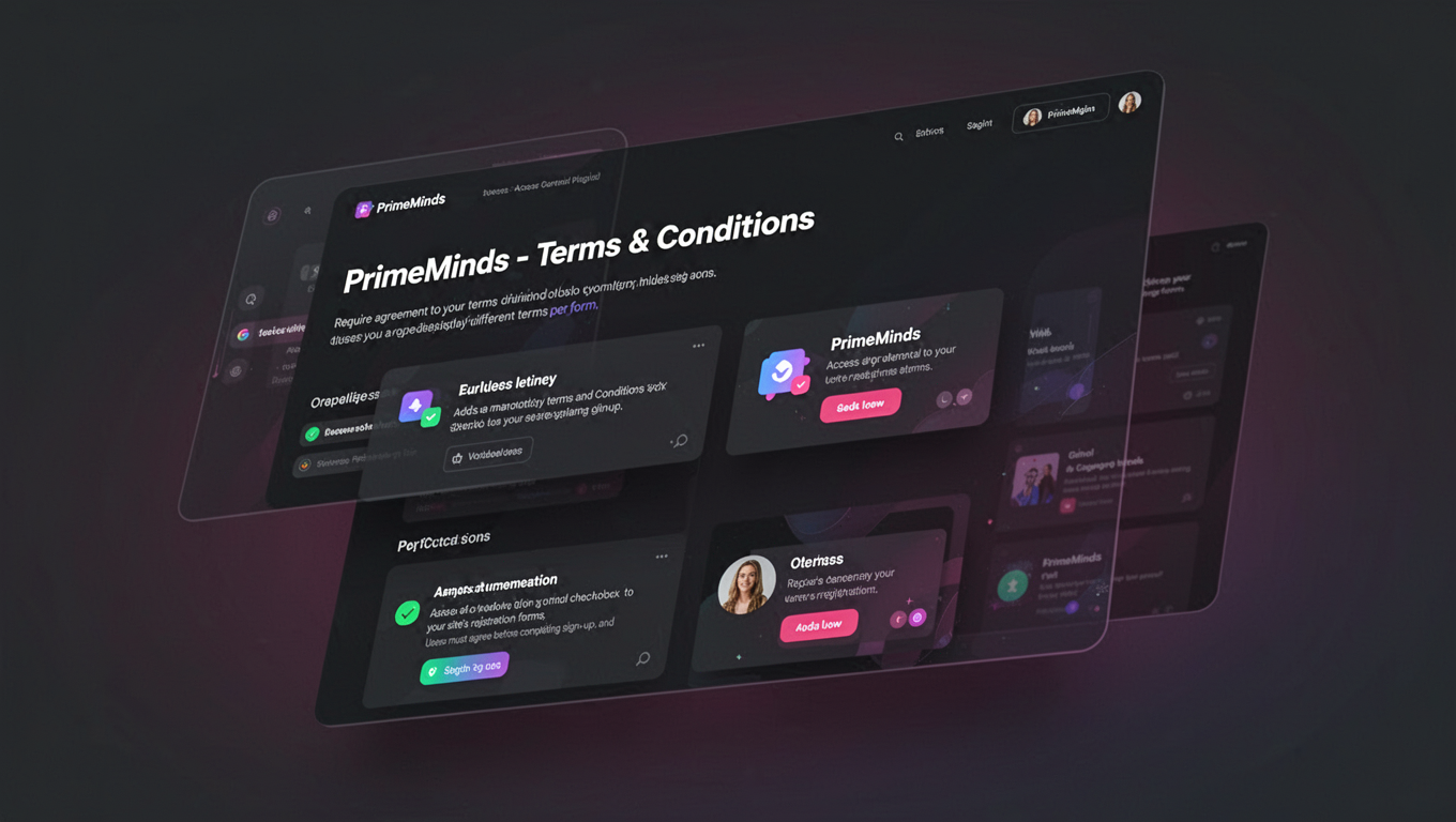 Preview of PrimeMinds - Terms & Conditions