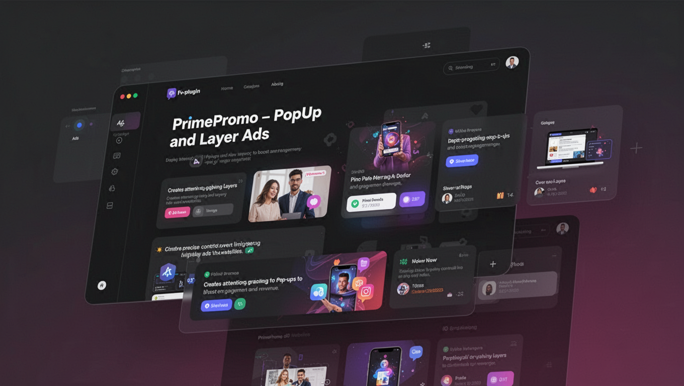 Preview of PrimePromo – PopUp and Layer Ads